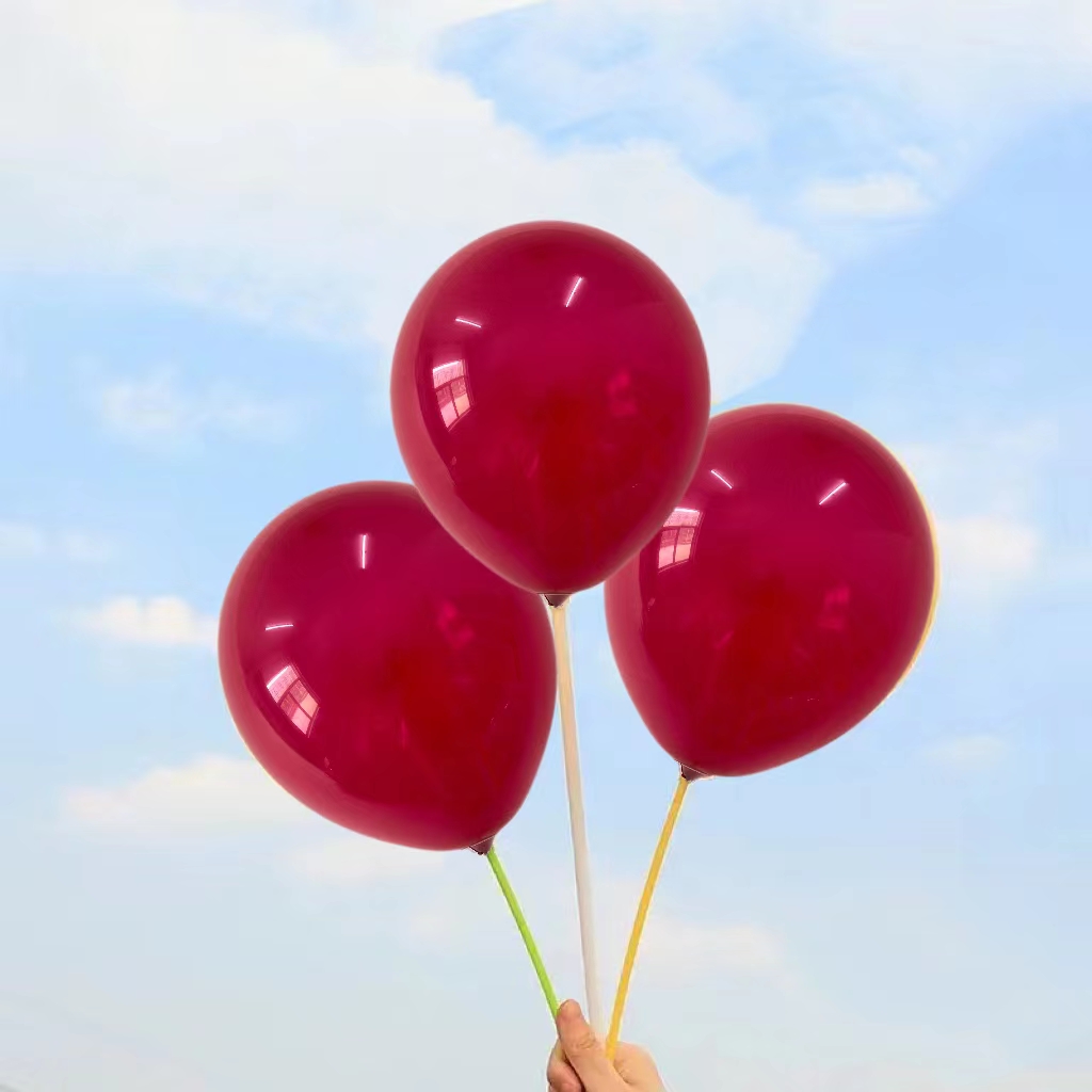 Quality Red Matte Printed Helium Balloons by Haorun